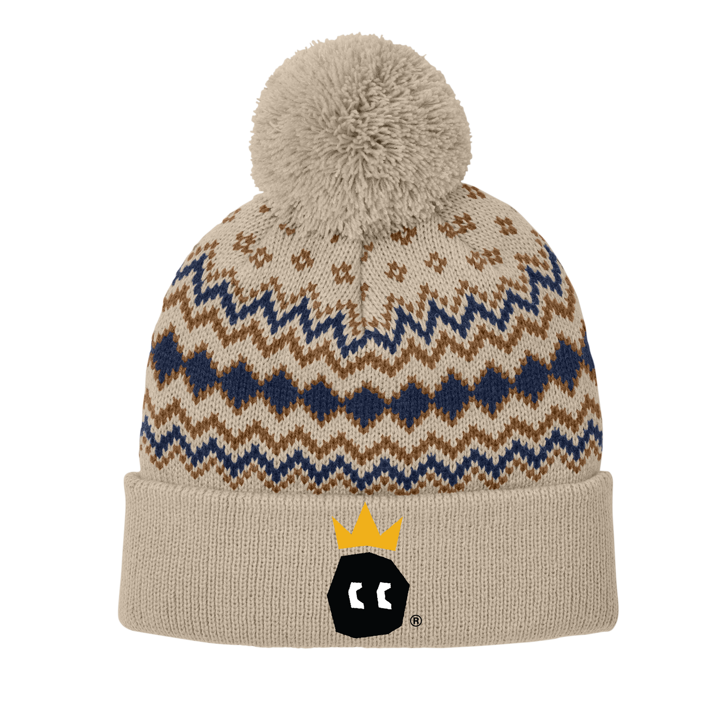 CROWN ALPINE POM BEANIE