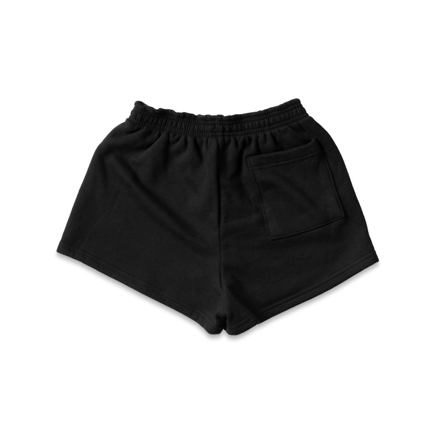 EMBROIDERED FLAME GARMENT DYE FLEECE SHORTS