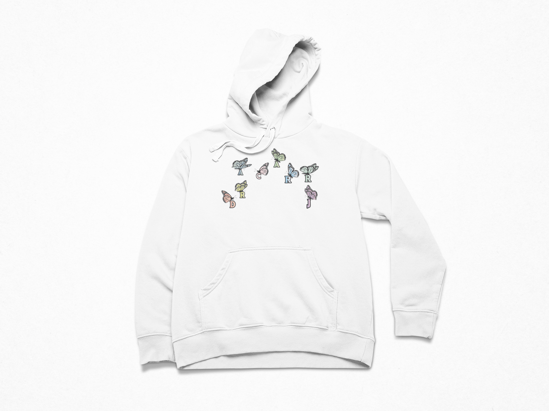 Hoodie with butterfly logo sales