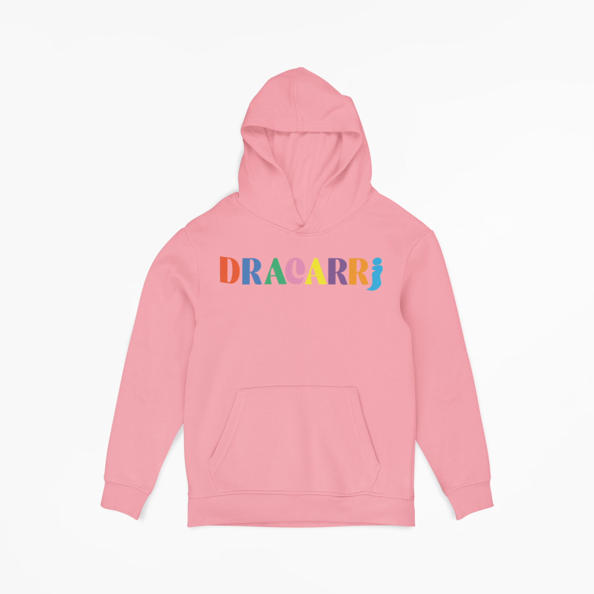 Pink rainbow hoodie sale