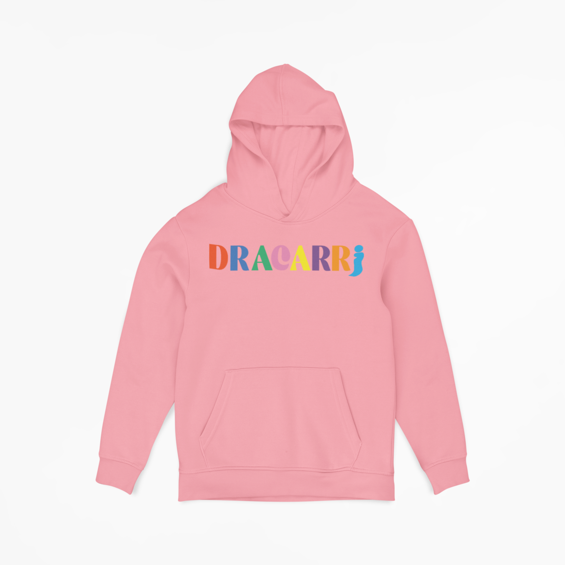 Pink top rainbow hoodie