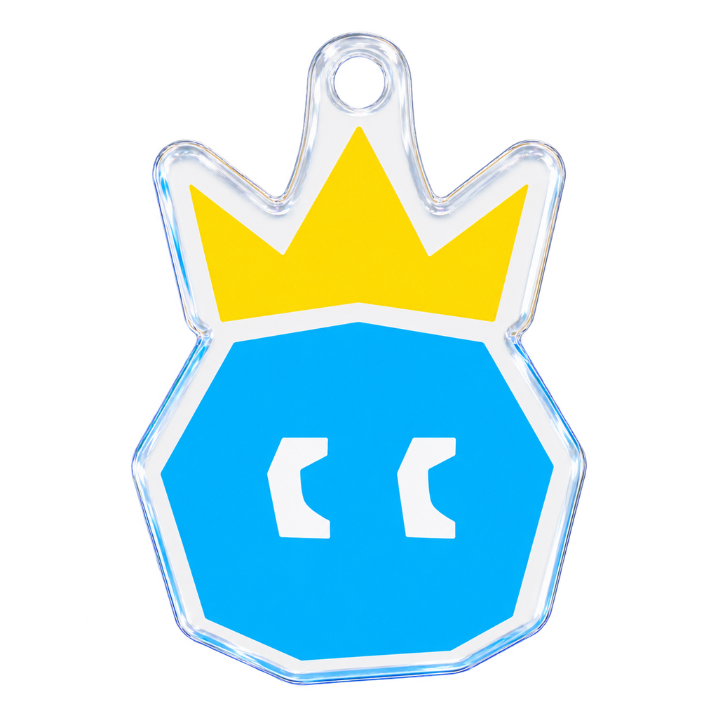 CROWN KEY CHAINS W/O RING