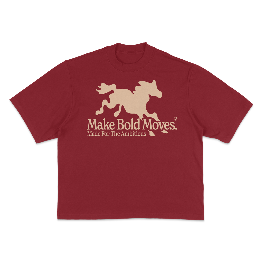7.5 OZ MAX HEAVYWEIGHT OVERSIZED MAKE BOLD MOVES TEE