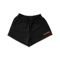 EMBROIDERED FLAME GARMENT DYE FLEECE SHORTS