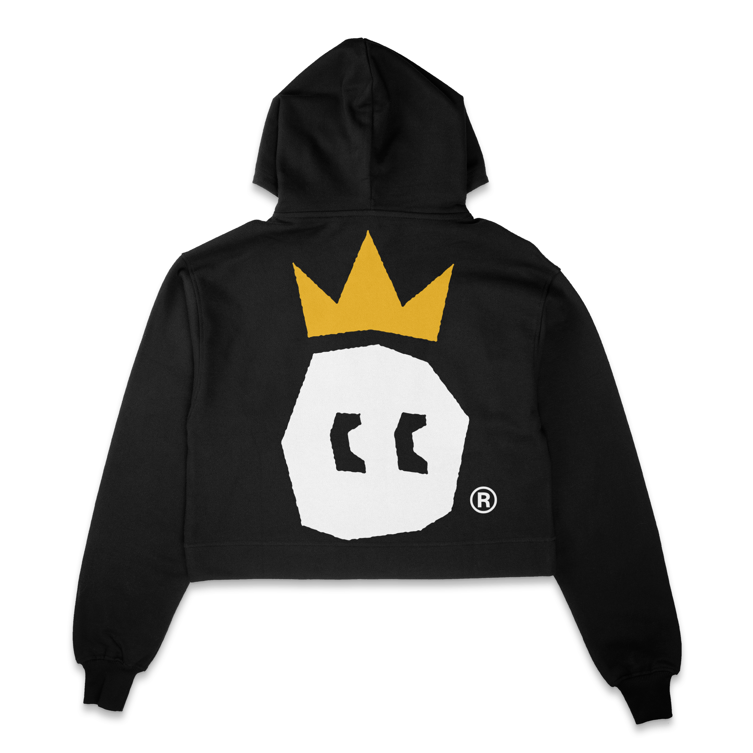CROWN GARMENT DYE CROPPED HOODIE