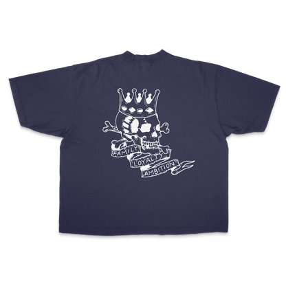 SKULL ESSENTIAL TEE 7.5 OZ MAX HEAVYWEIGHT GARMENT DROP SHOULDER TEE