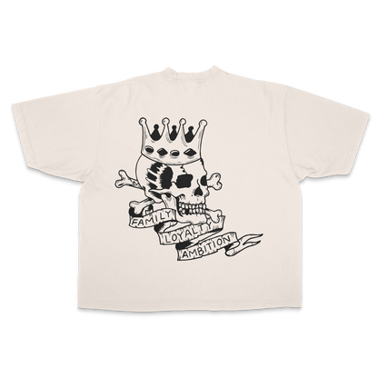 SKULL ESSENTIAL TEE 7.5 OZ MAX HEAVYWEIGHT GARMENT DROP SHOULDER TEE