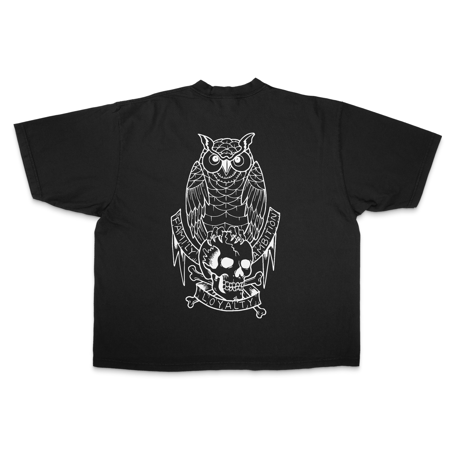 OWL ESSENTIAL 7.5 OZ MAX HEAVYWEIGHT GARMENT DROP SHOULDER TEE