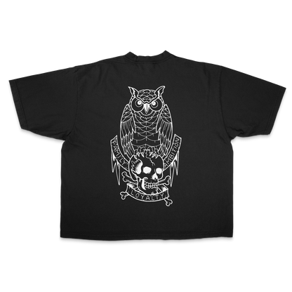 OWL ESSENTIAL 7.5 OZ MAX HEAVYWEIGHT GARMENT DROP SHOULDER TEE