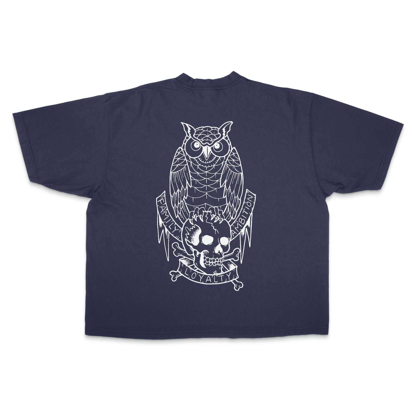 OWL ESSENTIAL 7.5 OZ MAX HEAVYWEIGHT GARMENT DROP SHOULDER TEE
