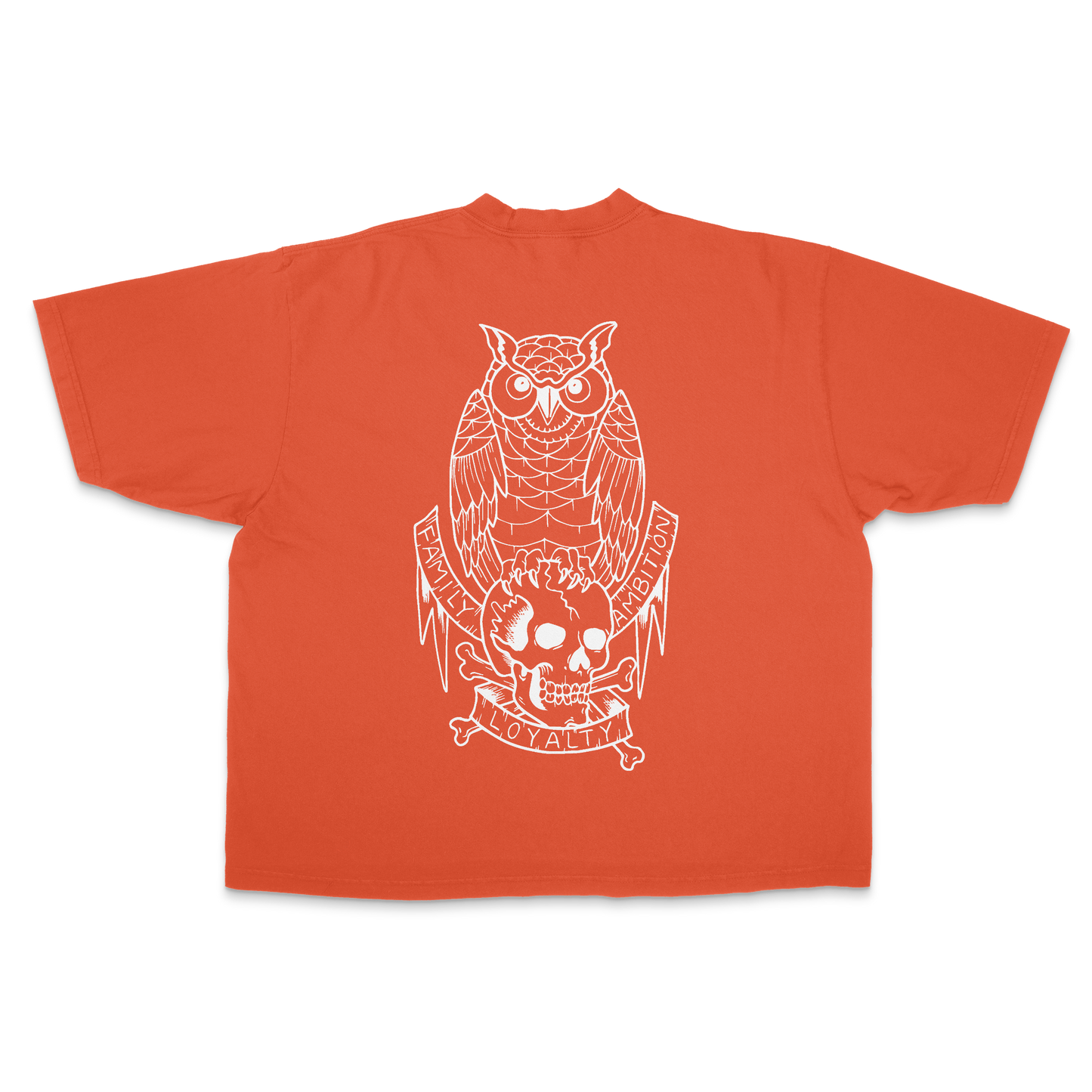 OWL ESSENTIAL 7.5 OZ MAX HEAVYWEIGHT GARMENT DROP SHOULDER TEE
