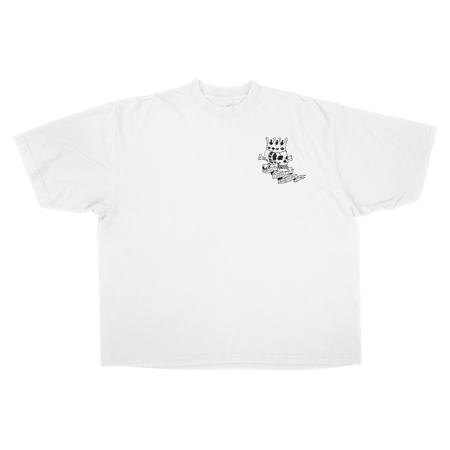 SKULL ESSENTIAL TEE 7.5 OZ MAX HEAVYWEIGHT GARMENT DROP SHOULDER TEE