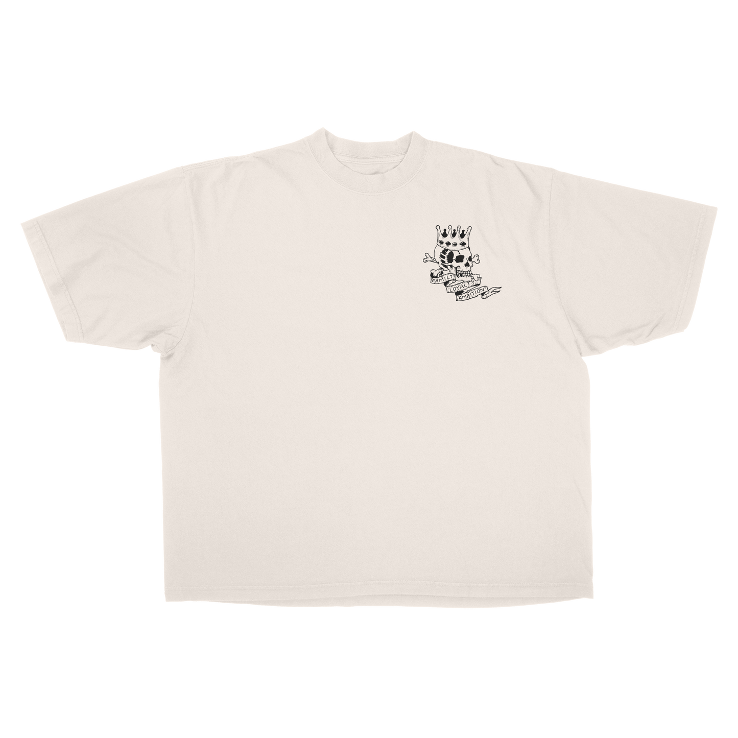 SKULL ESSENTIAL TEE 7.5 OZ MAX HEAVYWEIGHT GARMENT DROP SHOULDER TEE