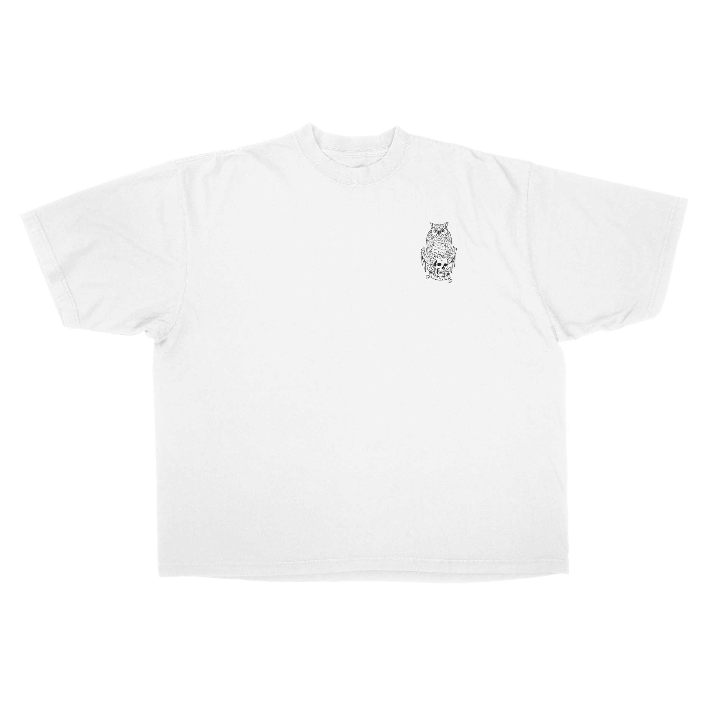 OWL ESSENTIAL 7.5 OZ MAX HEAVYWEIGHT GARMENT DROP SHOULDER TEE