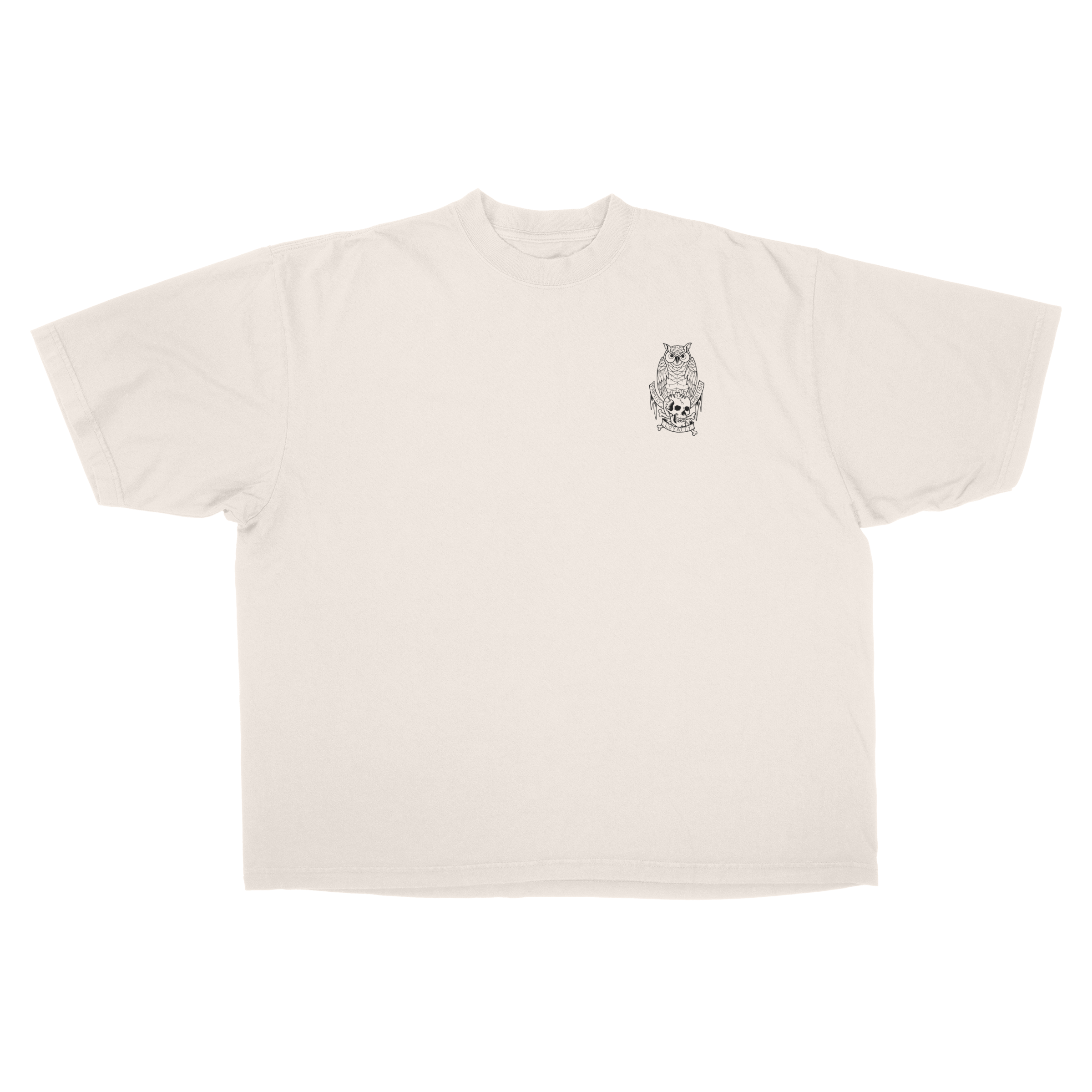 OWL ESSENTIAL 7.5 OZ MAX HEAVYWEIGHT GARMENT DROP SHOULDER TEE
