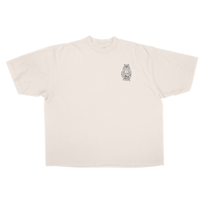 OWL ESSENTIAL 7.5 OZ MAX HEAVYWEIGHT GARMENT DROP SHOULDER TEE