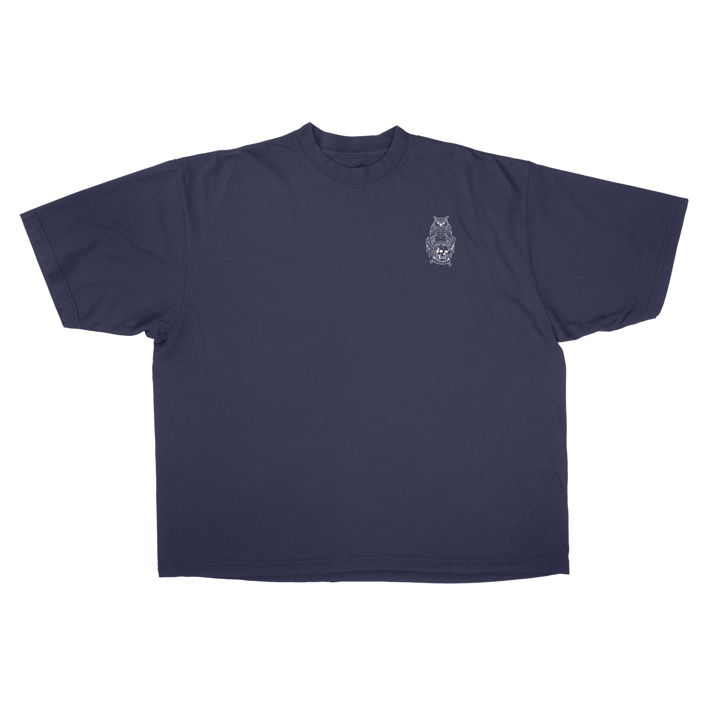 OWL ESSENTIAL 7.5 OZ MAX HEAVYWEIGHT GARMENT DROP SHOULDER TEE
