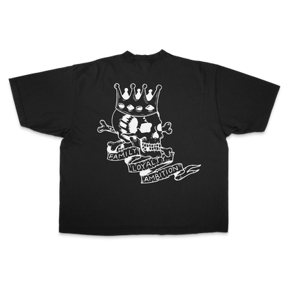 SKULL ESSENTIAL TEE 7.5 OZ MAX HEAVYWEIGHT GARMENT DROP SHOULDER TEE