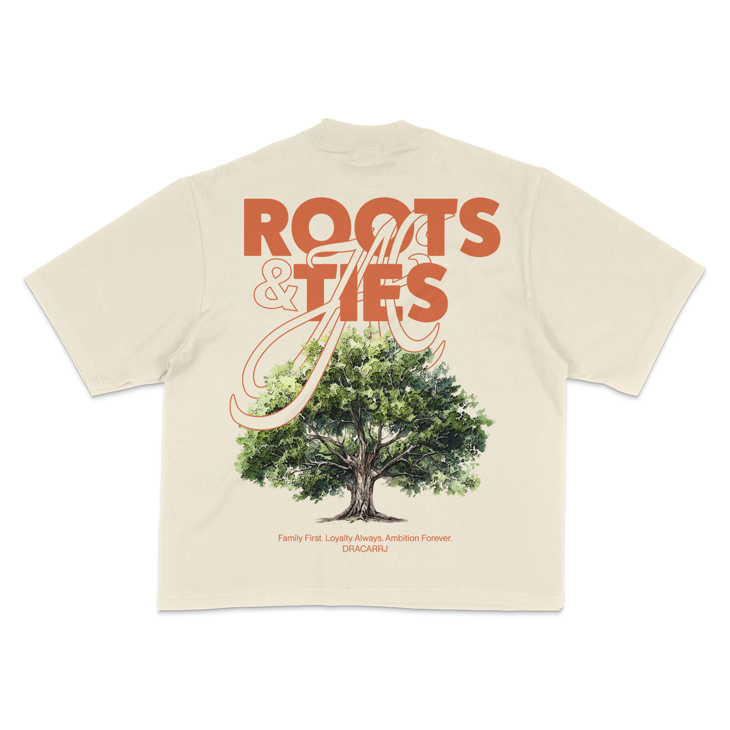 ROOTS AND TIES DROP SHOULDER 7.5OZ TEE