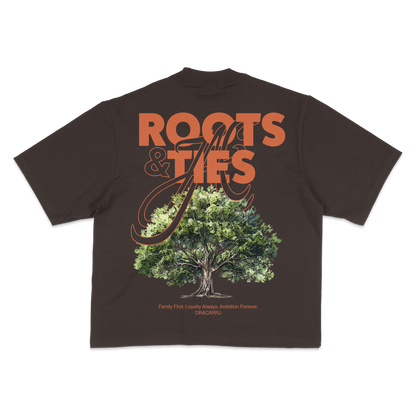 ROOTS AND TIES DROP SHOULDER 7.5OZ TEE