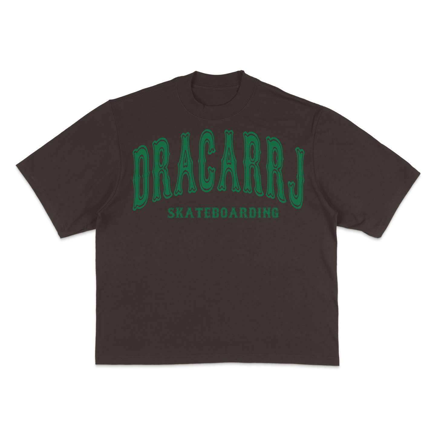 DRACARRJ SKATEBOARDING 7.5 HEAVYWEIGHT DROPSHOULDER TEE