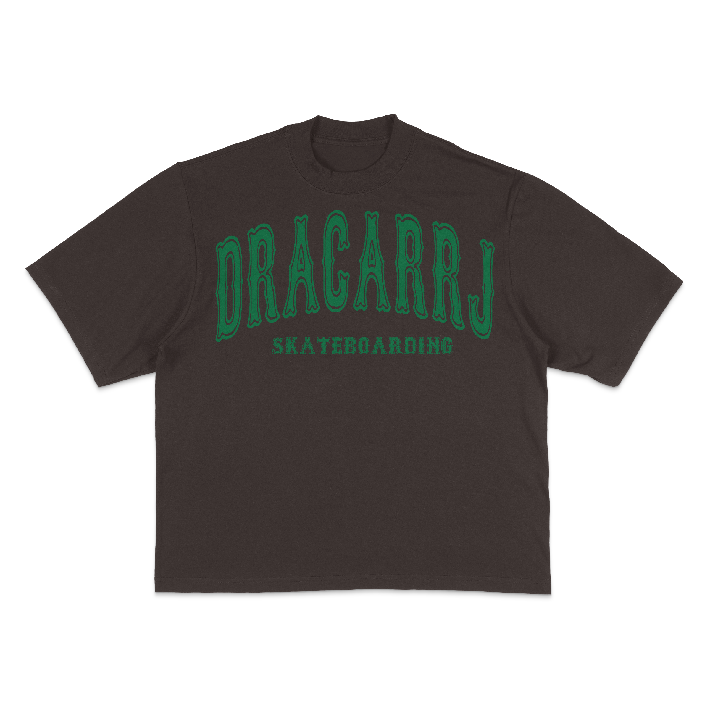 DRACARRJ SKATEBOARDING 7.5 HEAVYWEIGHT DROPSHOULDER TEE