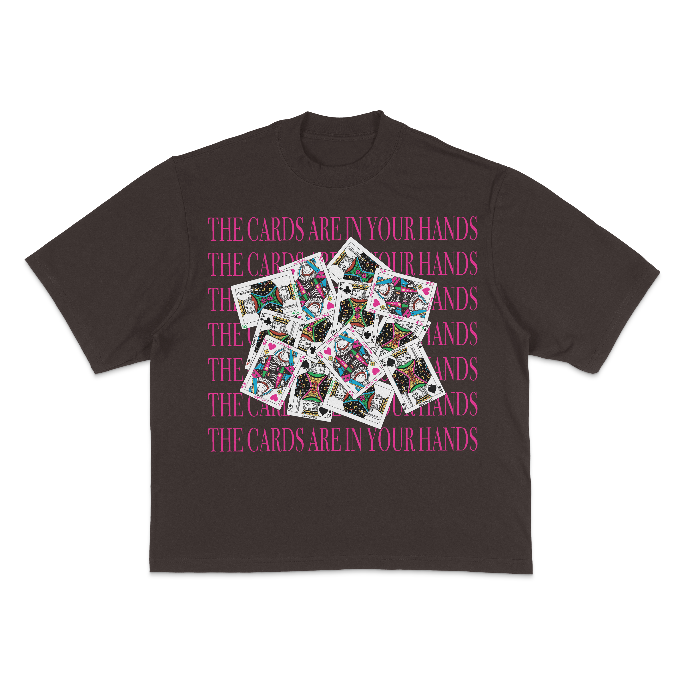 THE CARDS ARE IN YOUR HANDS 7.5 OZ HEAVYWEIGHT DROPSHOULDER TEE