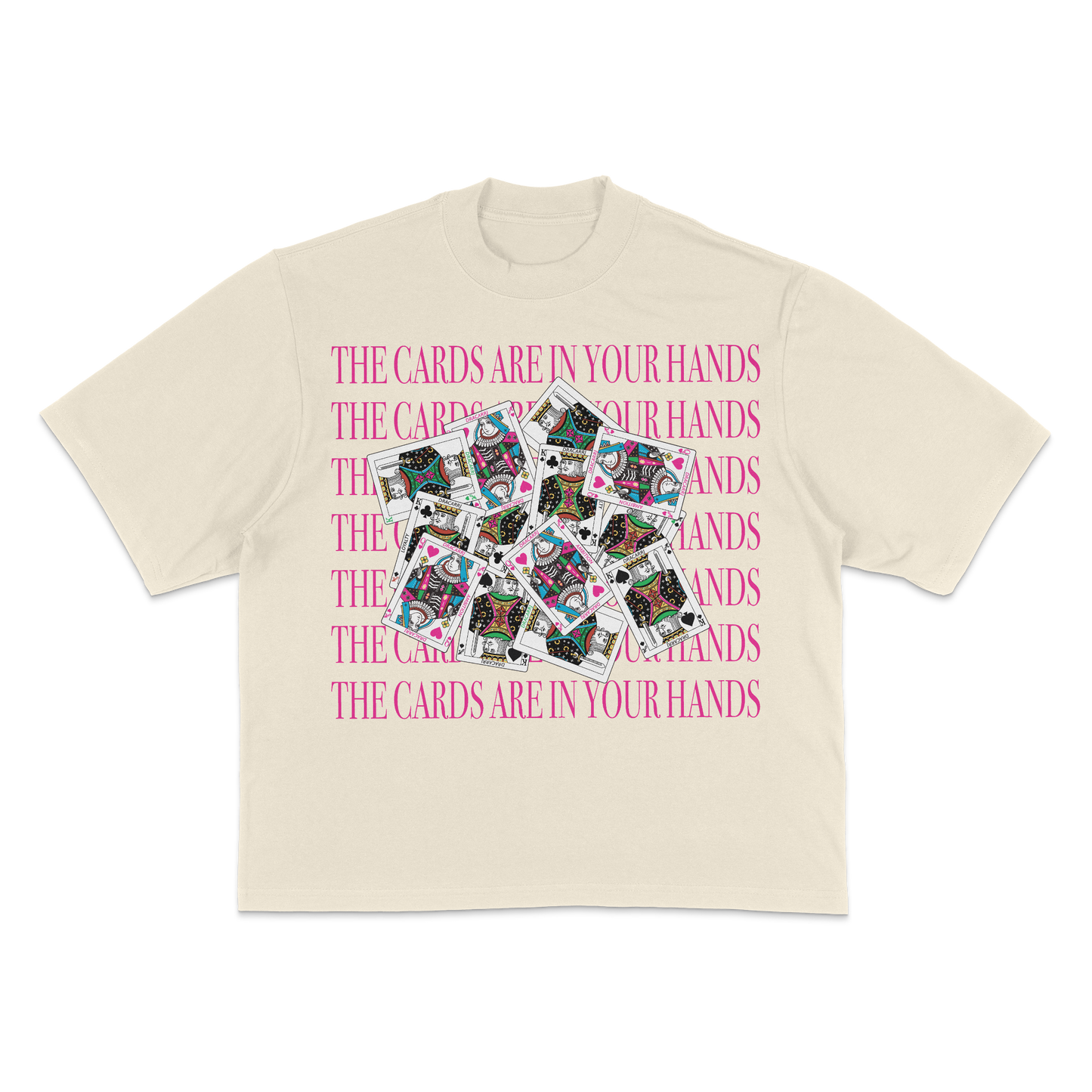 THE CARDS ARE IN YOUR HANDS 7.5 OZ HEAVYWEIGHT DROPSHOULDER TEE