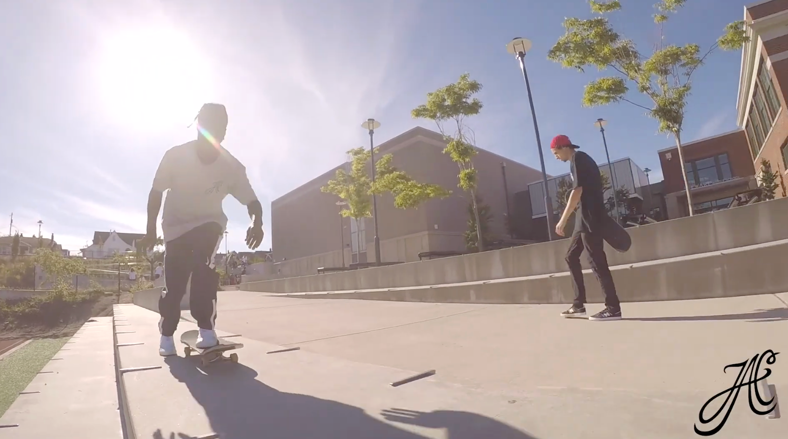 Load video: Skateboarder Andre Carriere in his first part for Dracarrjsupplyco