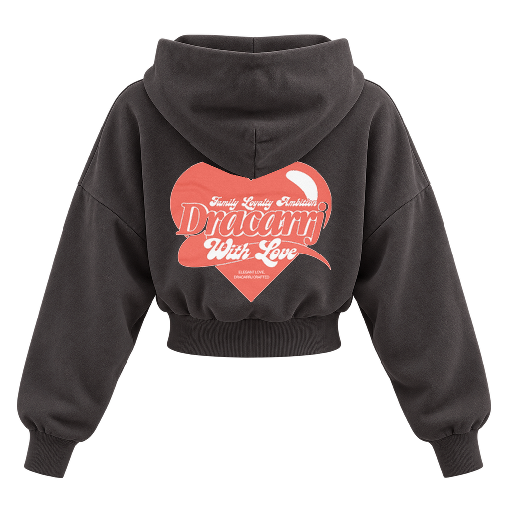 elegant love womens hoodie shadow back