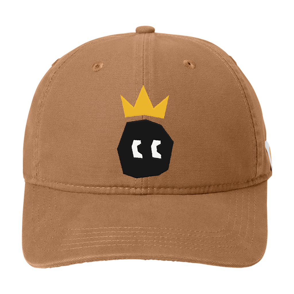 DRACARRJ Crown carhartt tan cap, embroidered crown logo