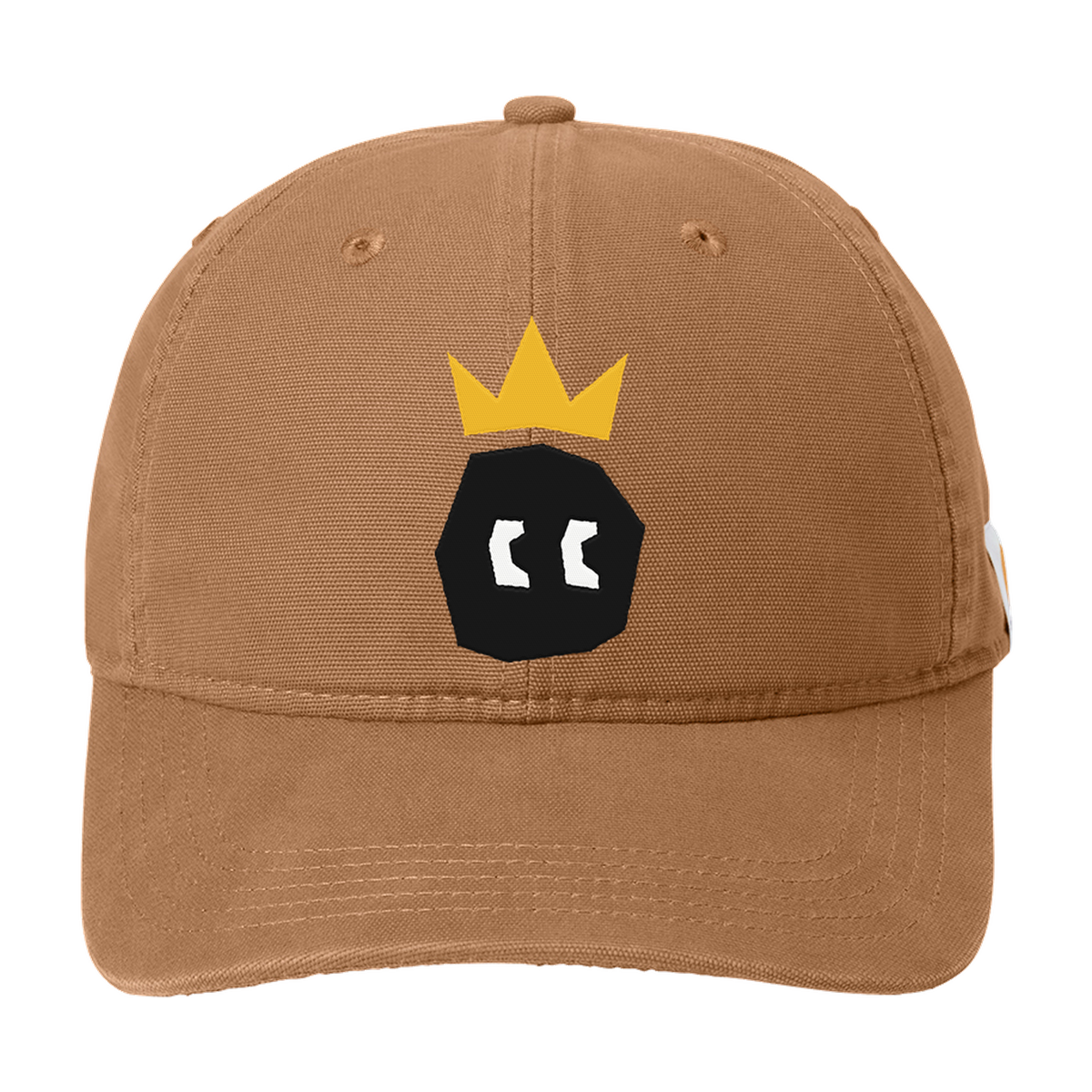 DRACARRJ Crown carhartt tan cap, embroidered crown logo