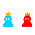 Crown Gift Card with blue and red DRACARRJ characters and gold crowns