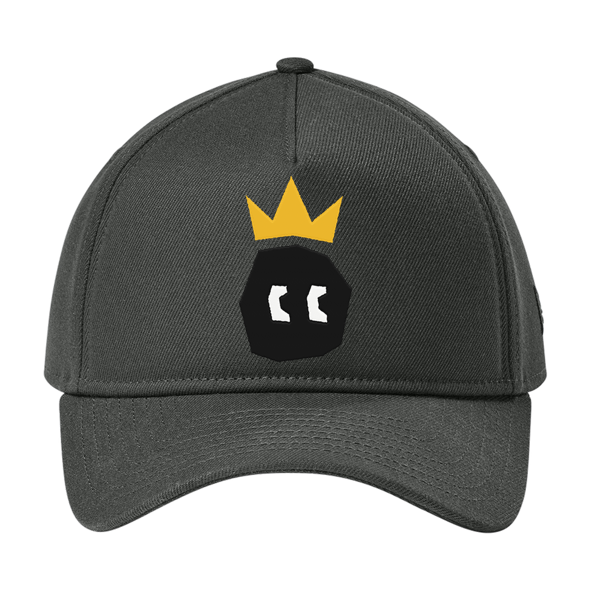 DRACARRJ Crown new era grey cap, embroidered crown logo