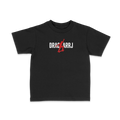 DRACARRJ AIR DRACARRJ 6.0 oz kids tee in Black, front