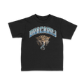 DRACARRJ JAGS 6.0 oz kids tee in Black, front