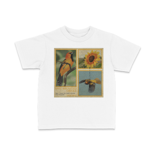 DRACARRJ ORIOLE 6.0 oz kids tee in White, front