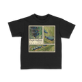 DRACARRJ PURPLE GALLINULE 6.0 oz kids tee in Black, front