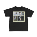 DRACARRJ SHOEBILL STORK 6.0 oz kids tee in Black, front