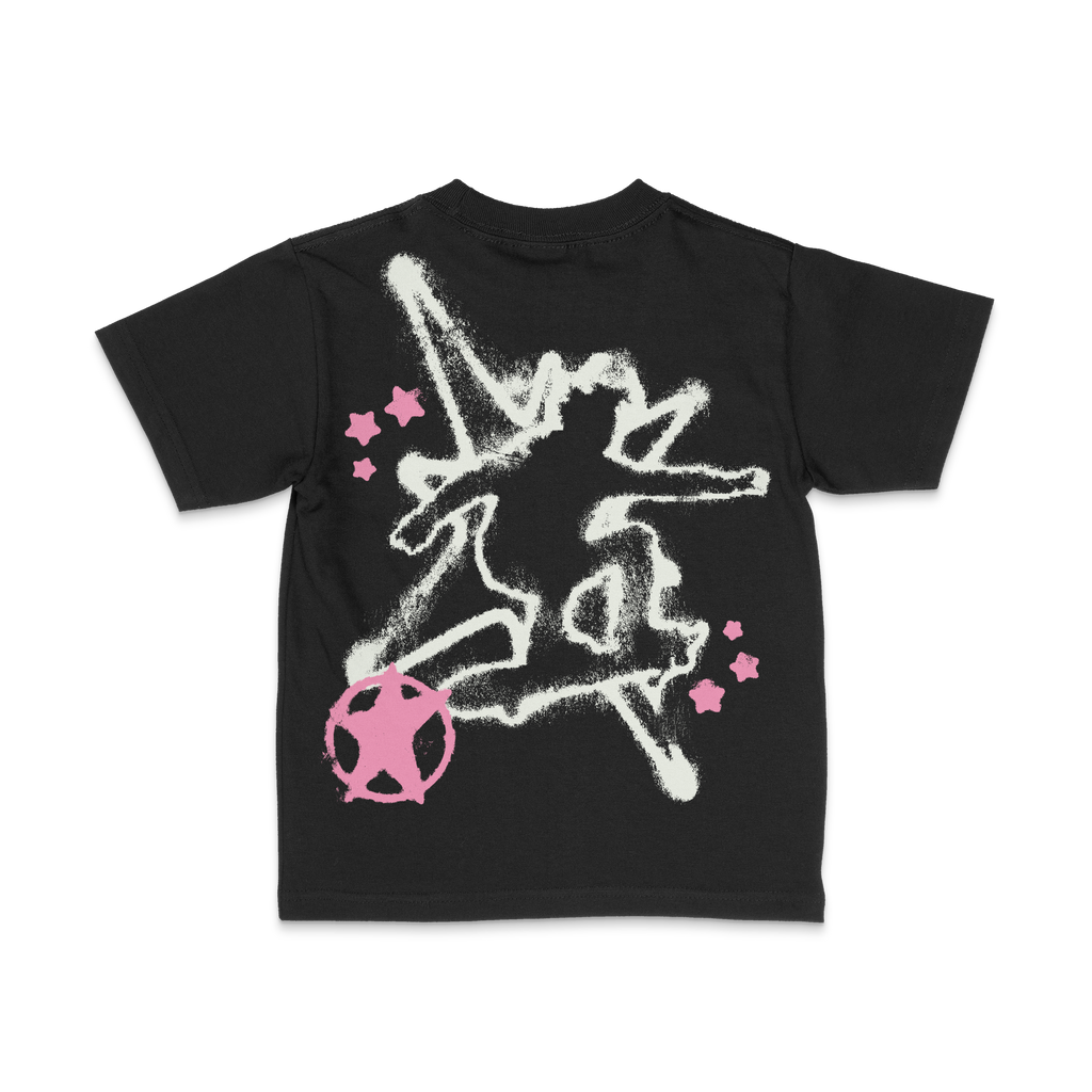 DRACARRJ TAGGED 6.0 oz kids tee in Black, back