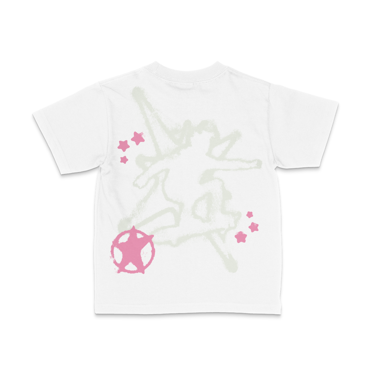 DRACARRJ TAGGED 6.0 oz kids tee in White, back