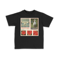 DRACARRJ WHITE IBIS 6.0 oz kids tee in Black, front