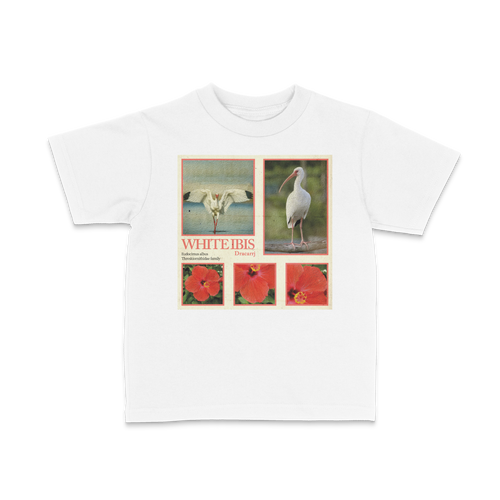 DRACARRJ WHITE IBIS 6.0 oz kids tee in White, front