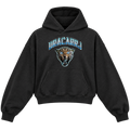 JAGUAR CROPPED HOODIE — black — front