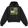 PURPLE GALLINULE CROPPED HOODIE — black — front