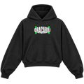 SK8 CROPPED HOODIE — black — front