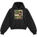 SPOONBILL CROPPED HOODIE — black — front