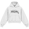 WEB CROPPED HOODIE — heather-white — front
