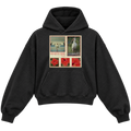 WHITE IBIS CROPPED HOODIE — black — front