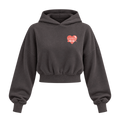 elegant love womens hoodie shadow front